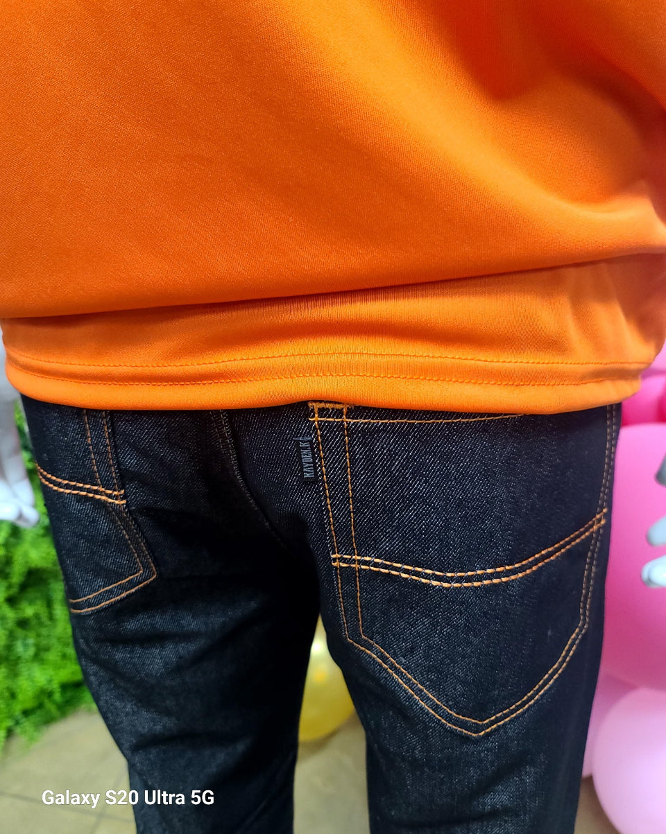 BUNDLE 4 PAIR RAW DENIM COLOR STITCH JEANS $69.99