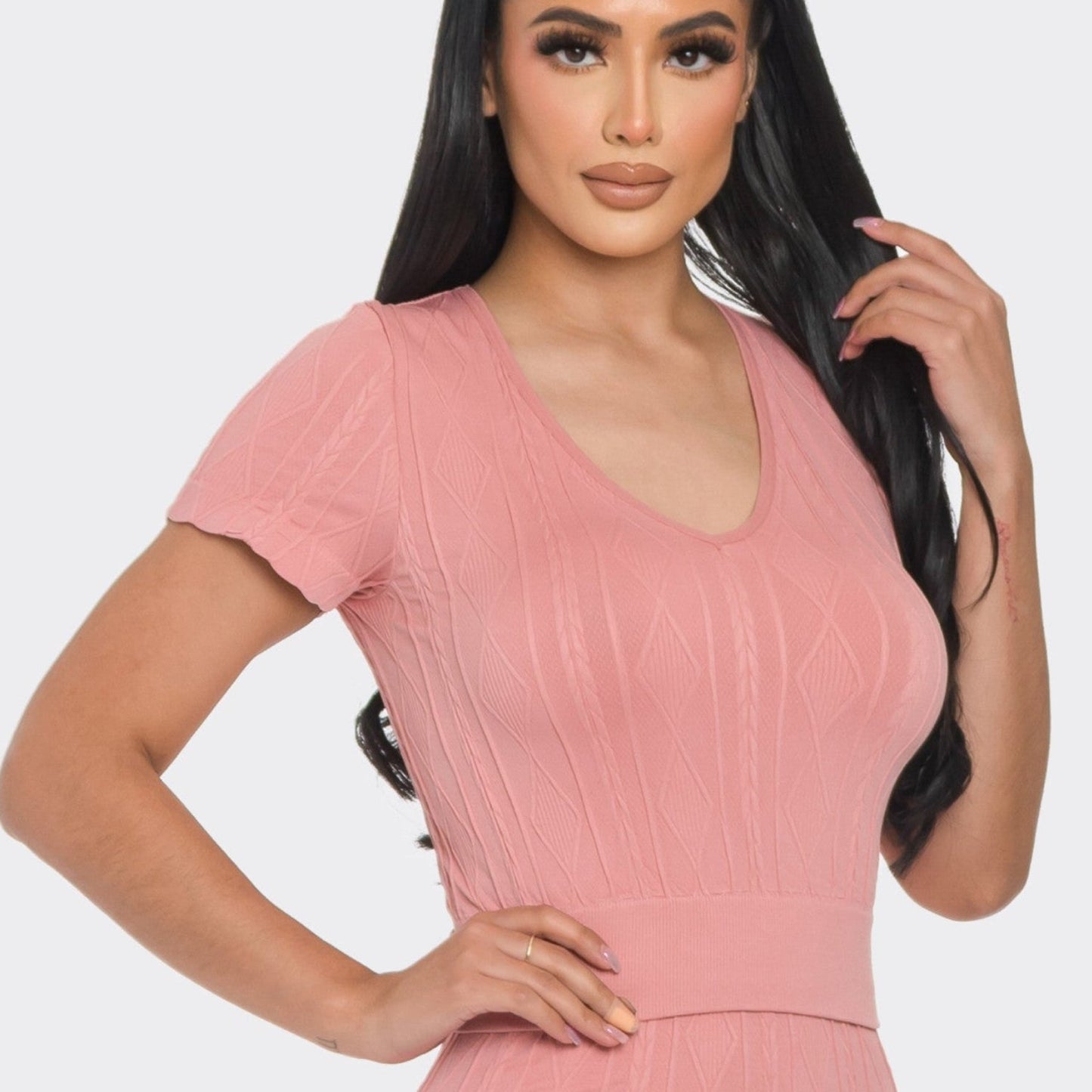 Mauve Diamond Baby doll Top