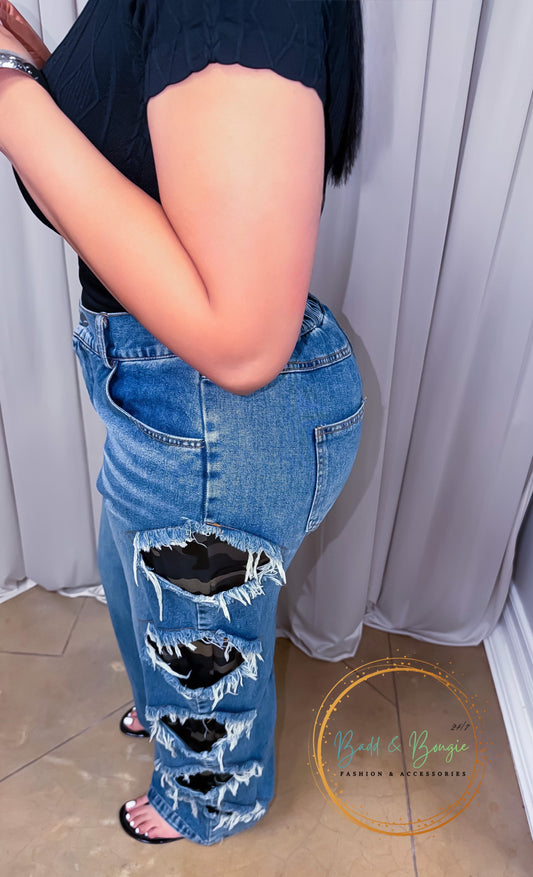 Baddie Jeans Camo