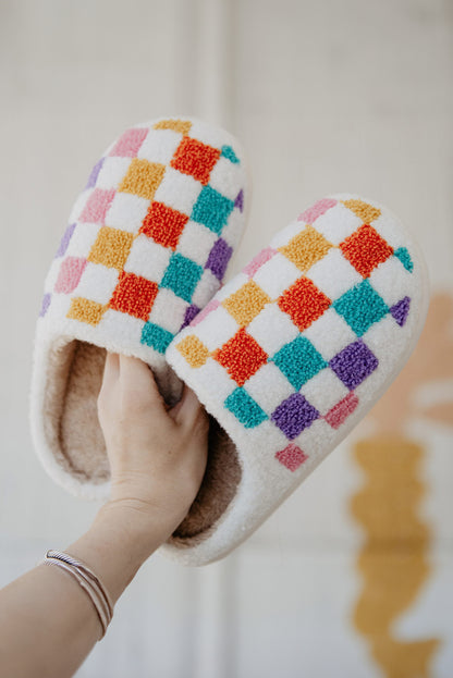 Check Me Out Plush Thermal Slippers